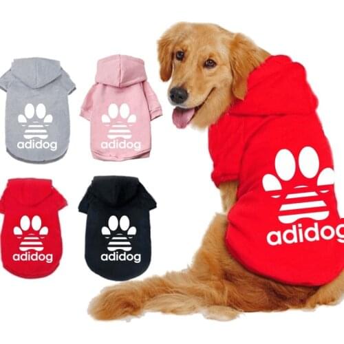 Dog clothes winter new dog hoodie dog sweater S-9XL medium and large dog clothes comfortable and warm plus velvet
