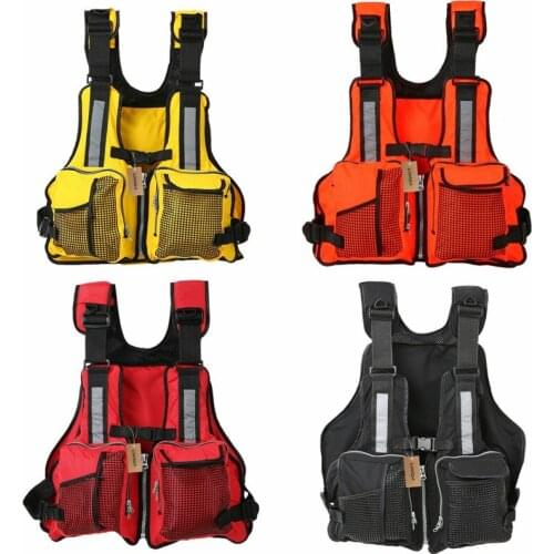 Adult Adjustable Life Jacket Vest Marine Reflective Sailing Kayak Fly Fishing Adjustable Adult Life Jacket Life Saver