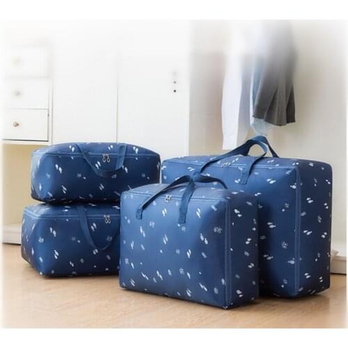 M L XL XXL Cartoon Print Storage Bag Closet Organizer 1pcs Wardrobe Organizer For Sundries Clothing Quilt Underbed Storage Bag