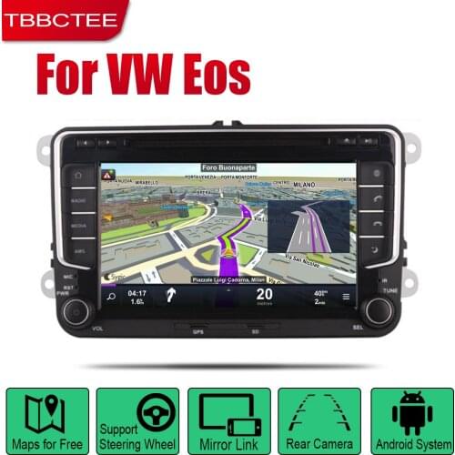 TBBCTEE Android Car Radio Stereo GPS Navigation For Volkwasgen VW Eos 2006~2015 Bluetooth wifi 2din Car Radio Stereo Multimedia