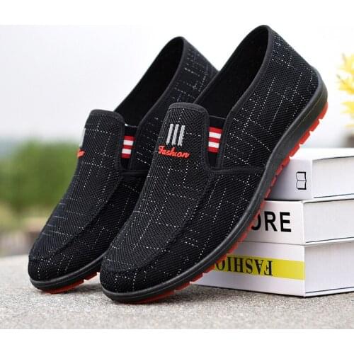 Chaussure Homme Loafers Men Shoes Flat Breathable Shallow Fashion Mens Shoes Casual Walking Running Non-Leather Male Sneakers
