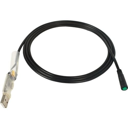 Bafang USB Programming Length 1.6M Cable for 8fun / BBS01B BBS02B BBSHD Mid Drive / Center Electric Bike Motor Programmed Cable