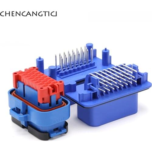 1 Set 23 Pin Way Sealed ECU Connector Epec2024 Programming Controller Waterproof PCB Socket Plug 776228-5 776087-5 770680-5