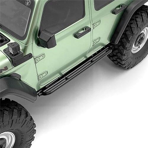 1 pair Metal Foot Side Pedal Panel Anti-skid Plate for 1/10 Axial SCX10 III Wrangler TUBE RC Crawler Car Accessories