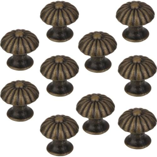10Pcs Mini Round Vintage Cabinet Door Drawer Bin Handle Pull