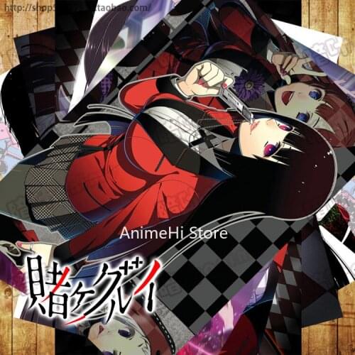 10 pcs/set Anime Kakegurui posters Jabami Yumeko Saotome Meari Momobari Kirari wall pictures for Colletion A3 42x29CM Stickers