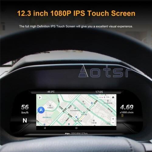 12.3" Android 9.0 For Toyota Prado 150 2010-2019 LCD instrument panel assembly car navigation modification special accessories