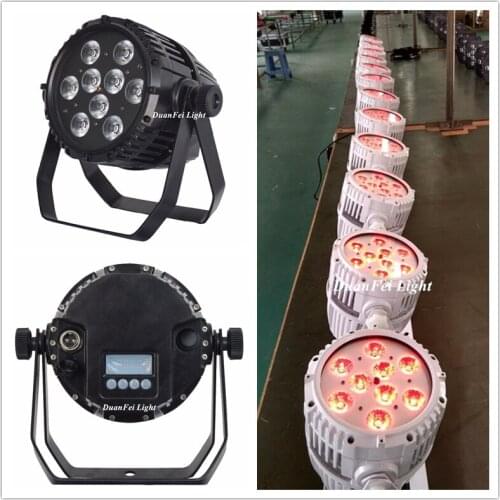 16pieces 9x10w led par rgbw battery powered led par can dmx wireless wedding uplights
