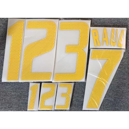 2002-2004 Raul Xavi Nameset Luis Enrique A.iniesta Puyol Vicente Joaquin Printing Customize Any Name Number Iron Patch