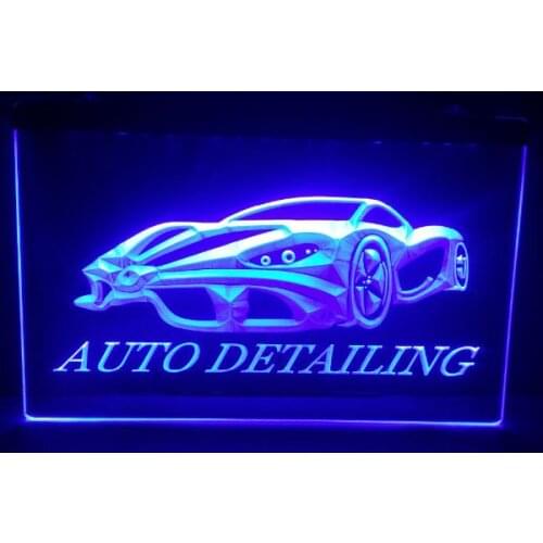 Auto Detailing car Bar Beer pub club 3d signs LED Neon Sign home decor crafts