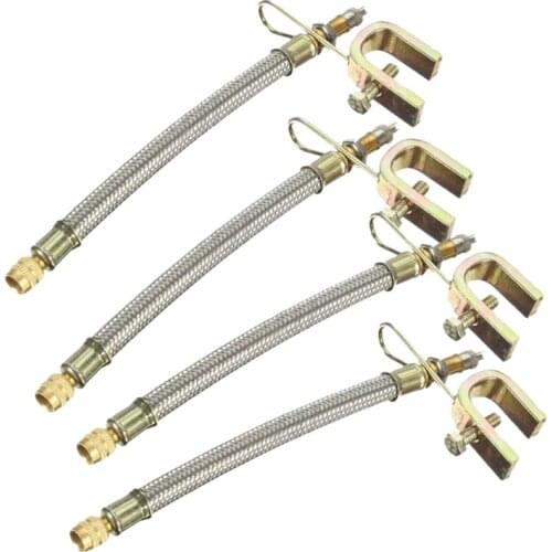 4 Pieces of 7Inch/180mm Woven Dual Tire Valve Stem Extender Adapter for RV Tires Trucks RV Penger Pickup Trucks