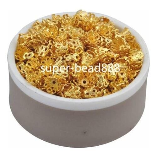 Free Ship 1000Pcs Flower Beads Caps For Jewelry Making 5x6mm
