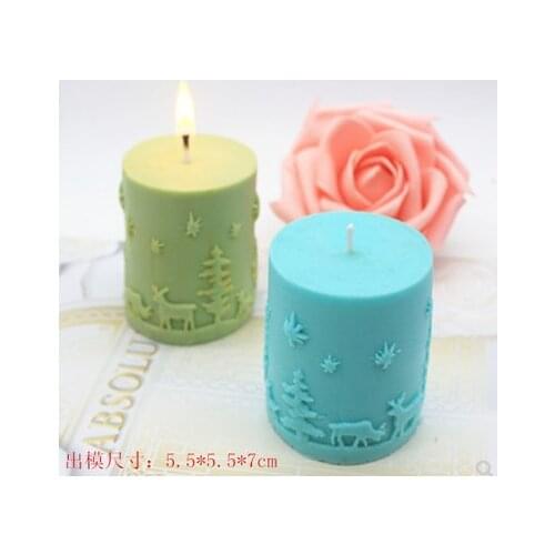 C515 Christmas Series Aromatherapy Candle Mold Relief Candle Silicone Mold