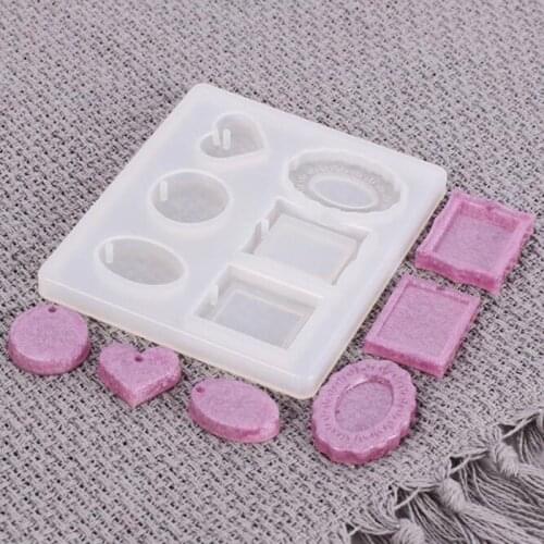 DIY Silicone Mold Resin Buttons Jewelry Making Mould With Hole Button Epoxy Pendant Crafts Jewelry Making Tool Handmade New