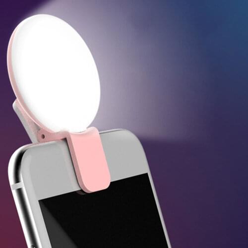 Hot New Makeup Enhancing Fill Light Portable Selfie Flash LED Clip-on Mobile Phone Selfie Light Night Self-timer Lamp