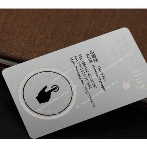 Personalized printing color quality stainless steel business metal card Metal membership card design metal business card customi