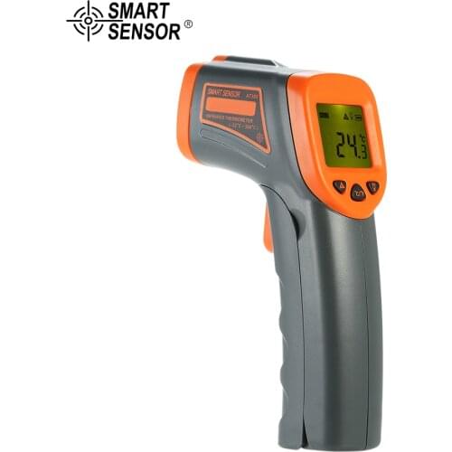 SMART SENSOR Portable Digital Infrared Industrial Termometro -32~380°C Non-contact IR Temperature Meter VIP LINK Dropshipper