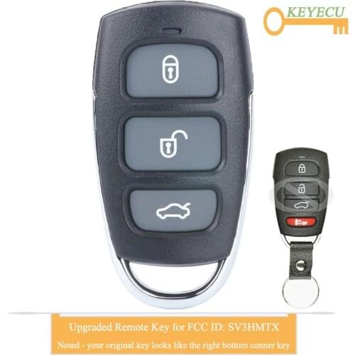 KEYECU Upgraded Remote Control Car Key for Kia Borrego 2009 2010 2011, Fob 3+1 4 Buttons - FCC ID: SV3HMTX, P/N: 95430-2J000