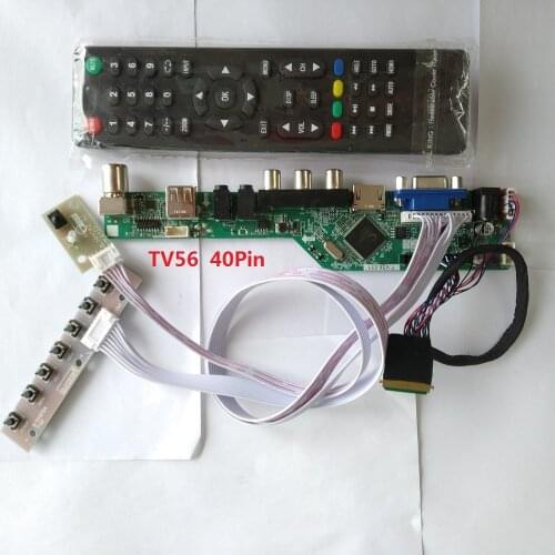 Kit for LP156WH2(TL)(C1) Controller board driver TV AV USB remote VGA Screen panel HDMI-compatible 1366X768 15.6" LCD LED