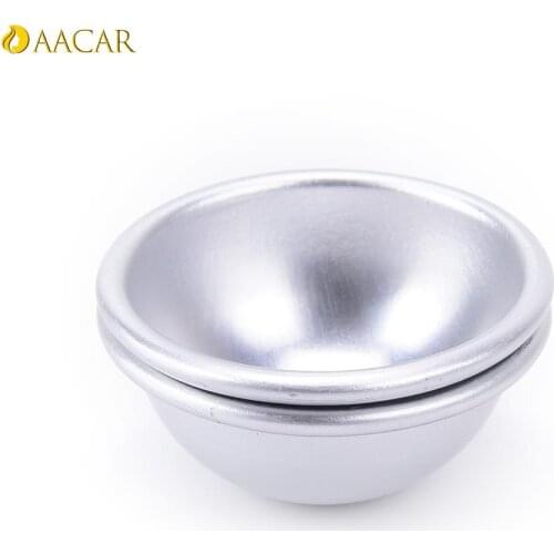 Round Ball Molds New 1 Set/2pcs Bath Bomb Molds Quality Aluminum Bath Bomb Molds DIY Bath Fizzy Sphere