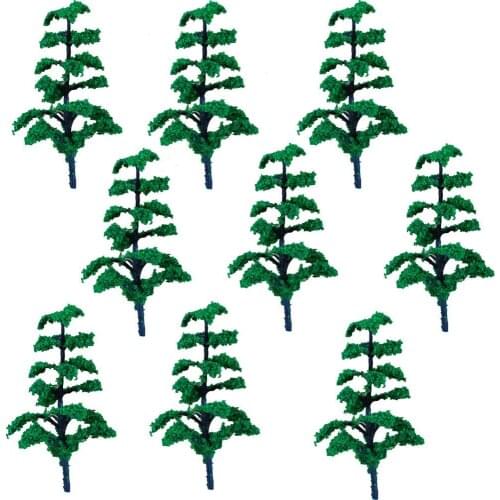 30pcs 2.75inch Model Trees Mini Size Model Train Scenery Architecture Trees Model Scenery with No Stands