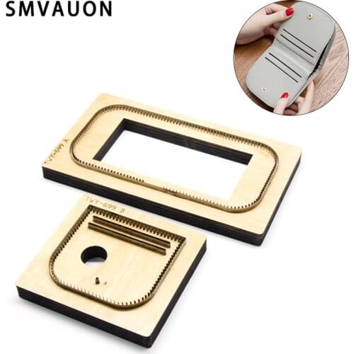 SMVAUON new wooden cutting-dies leather tools coin purse die-cut suitable for die-cutting machine