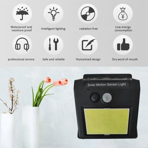 New Waterproof 48 LED Solar Power PIR Motion Sensor Garden Wall Light Outdoor Home Light