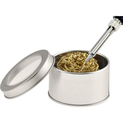 Desoldering soldering iron mesh filter cleaning nozzle tip copper wire ball clean ball dross box Cleaning Ball