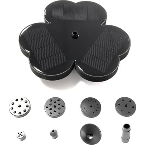 Garden Pond Pool Pumps Black Strong And Durable Engineering Plastic 1 Pc Solar Panel Water