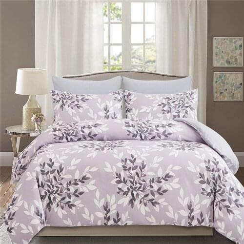 Luxury Double Floral Duvet Cover Home Textiles Housse De Couette Twin Single Queen Comforter Cover Adults Bedding Sets Leaves