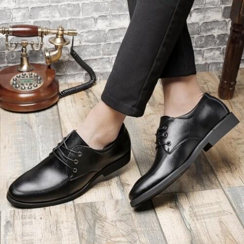 Sapatos Masculino Leather Casual Shoes Mens Business Classic Gentleman Shoes Luxury Brand Fashion Leather Mocassins Homme VI
