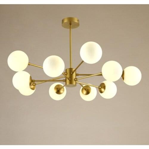 Modern Chandelier Lightings LED Gold Chandeliers Iron lustre de teto Indoor Lamps Lustres Para Sala De Jantar Living Room D402