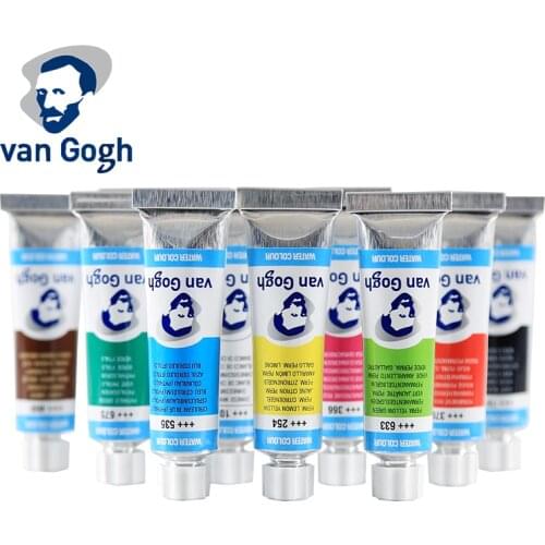 Van Gogh Watercolor Paint Tube 10ml 40 Colors Professional Water Color For Painting Aquarel Aquarelle Art Supplies