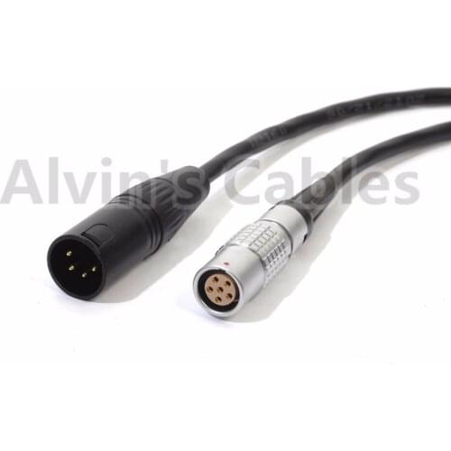 2B 6 Pin Female to XLR 4 pin Male Extension Power Cable For Red One