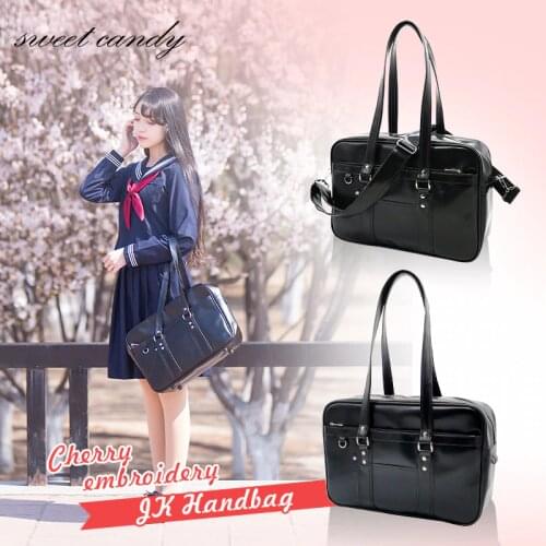 Japanese Students Bags Handbags High College Students JK Uniform Bag Unisex Shoulder Bags Messenger Bags PU Leather For Women