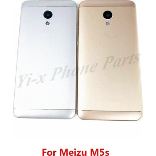 1pcs Back Battery Cover For Meizu M5s Metal Phone Case For Meizu M5s Meilan 5S 5.2" Housing Parts With lens and side button