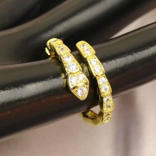 10Pcs Zircon rings Gold Round rings rings Adjustable Jewerly rings for women crystal fashion jewels for lady 51760