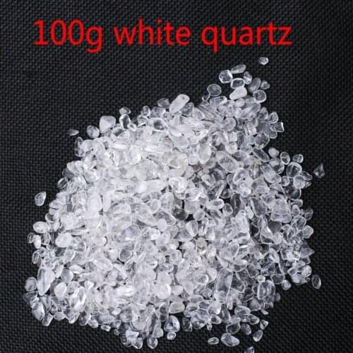 100g natural beautiful Mini Tumbled white quartz Small Natural Reiki Healing Crystals