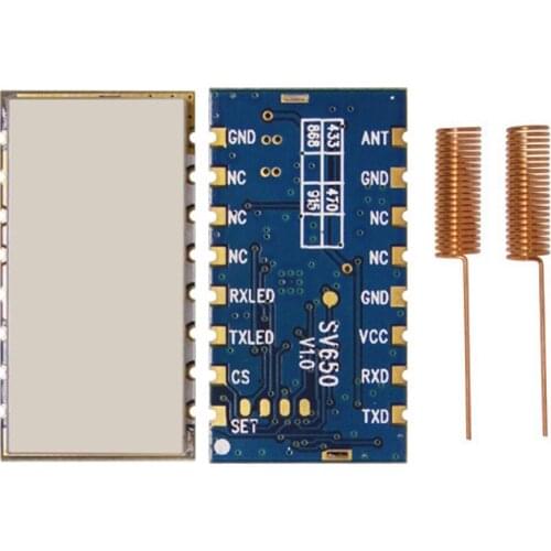 2PCS SV650-485-470 | 470MHz RS485 Interface RSSI Function Bi-directional Wireless RF Data Communiation Transceiver Module