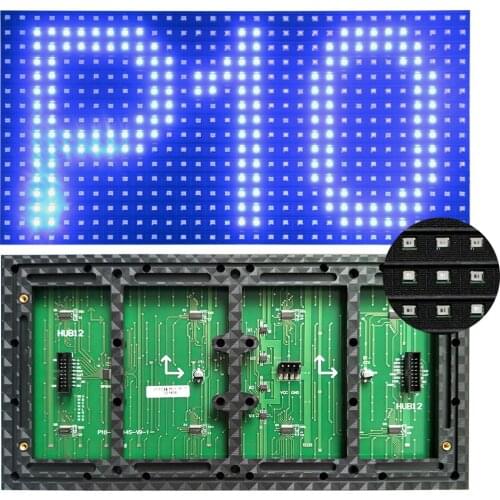Free shipping 2021 NEW p10 SMD semi-outdoor single SMD blue color LED Message Display Module 320*160mm LED text sign