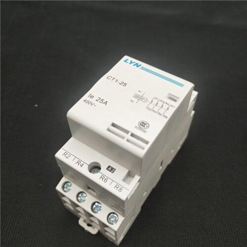 CT1-25 4P 16A 20A 25A 220V 400V~ 50/60HZ Din rail Household ac Modular contactor 4NO 2NO 2NC 4NC