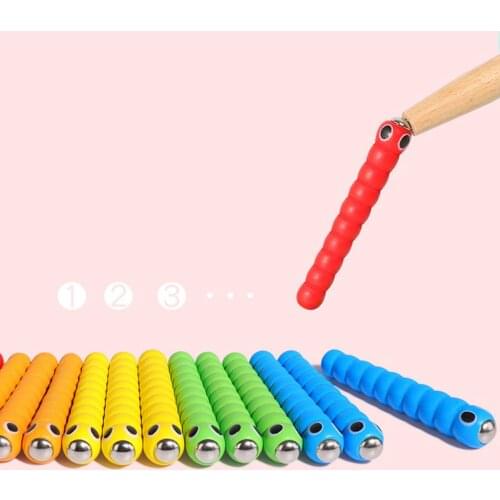 Baby Kids Infant Magnetic Bird Catch Worm Playset Early Educational Toy Kit