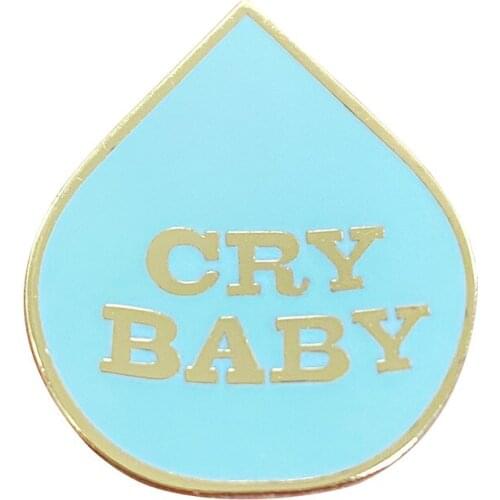 Sad but sweet! This cry baby tears pin will make adorable addition to your wardrobe