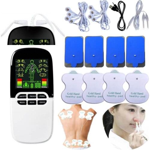 3Output Muscle Stimulator Tens Acupuncture Massage Machine Health care Fat Burner Massager 2*4 Pad Laser Bionase Nose Rhinits