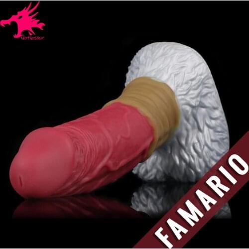 Nothosaur Huge Anal Plug Sex Toys Butt Plug Realistic Animal Fantasy Dildo Massage Anus Dilator For Men Women Big Beads SM GAY
