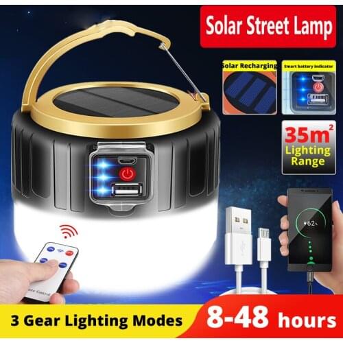 ZK30 Rechargeable Super Bright Searchlights Solar power LED Work Camping light Portable Lanterns Night lighting Emergency Light