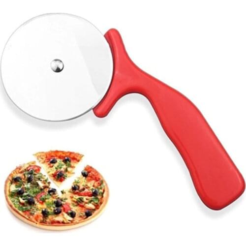Pizza Knife Food Grade Stainless Steel Pizza Cutter Cake Tools Round Roller Knife For Pies Waffles Dough Cookies Kitchen Tools
