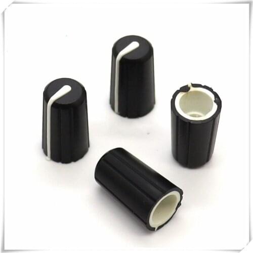 10 Pieces Plastic Flower Shaft Knob Diameter 12mm Height 20mm Potentiometer Encoder Knob Gear Shaped Inner Hole 6mm