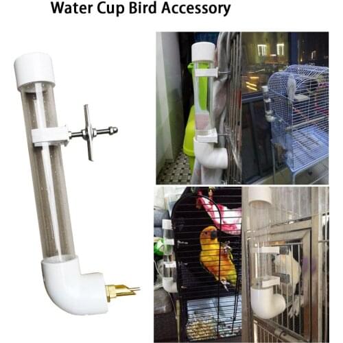 Automatic Bird Drinker Plastic Bird Waterer Feeder Drinking Device for Parrots Aviary Budgie Cockatiel Pet Bird Accessories
