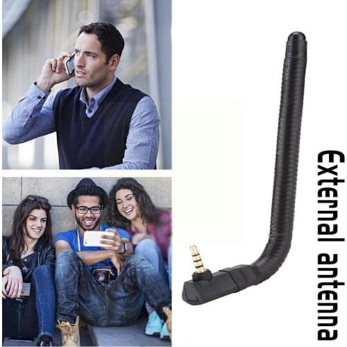 Portable 6DBI 3.5mm Mobile antenna New AV TV FM Radio Booster Cell Cellular Strength Phone Signa Signal TV Amplifier Mobile N5L1